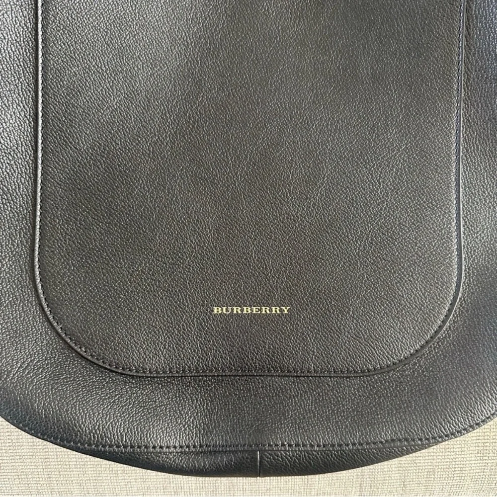 Burberry Elmstone‎ Black Leather Hobo Bag